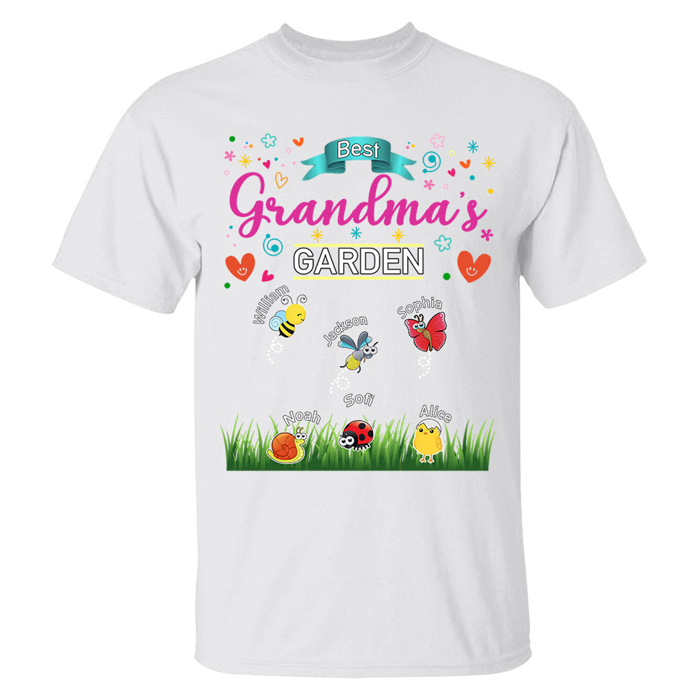 Grandma's Garden, Personalized Mama Shirt, Custom Gift For Nickname and Kids Names T1807 Tm01