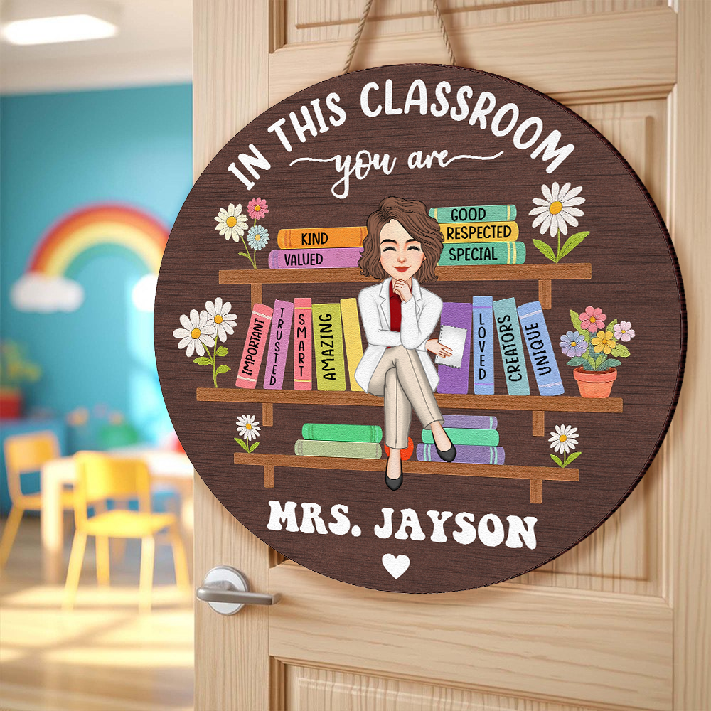 In This Classroom You Are Custom Back To School Decor - Personalized Wood Sign Dng11