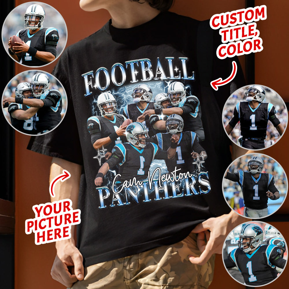 Custom Game Day Football Bootleg Shirt 90s Vintage Bootleg Custom Face Personalized T Shirt