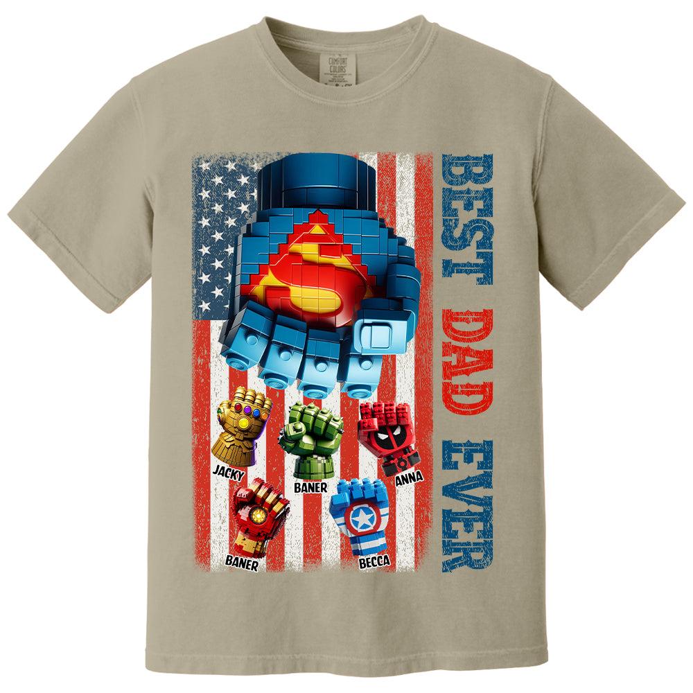 Best Dad Ever - Personalized Shirt Gift For Dad Tu20