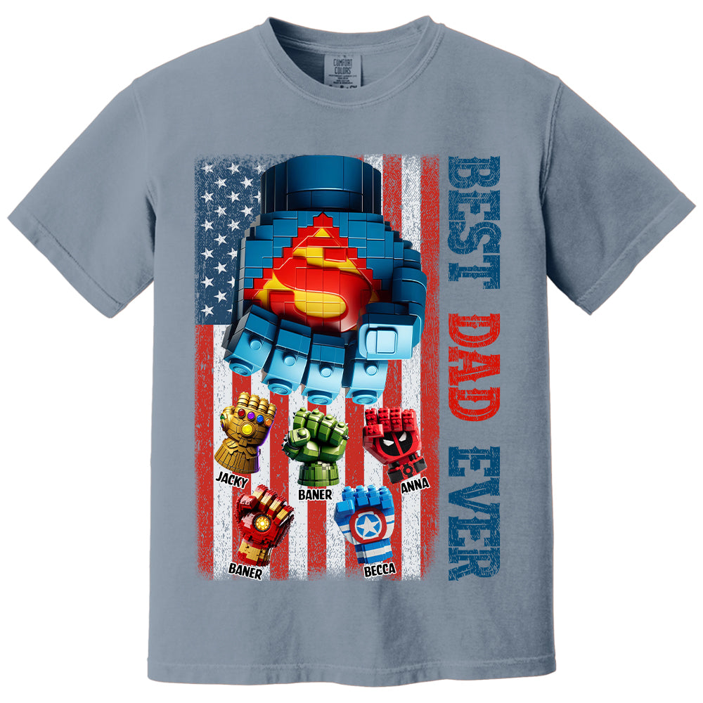 Best Dad Ever - Personalized Shirt Gift For Dad Tu20