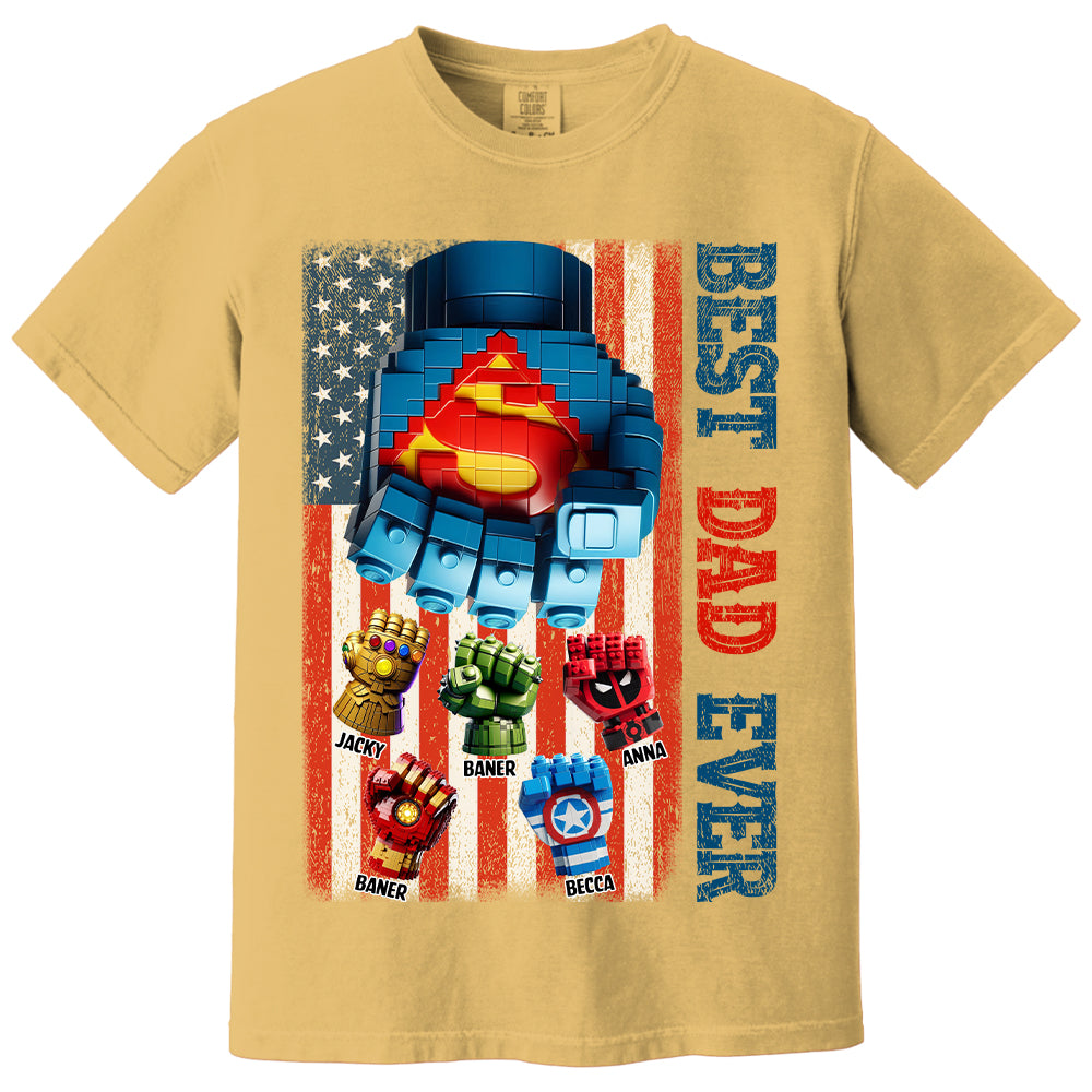 Best Dad Ever - Personalized Shirt Gift For Dad Tu20