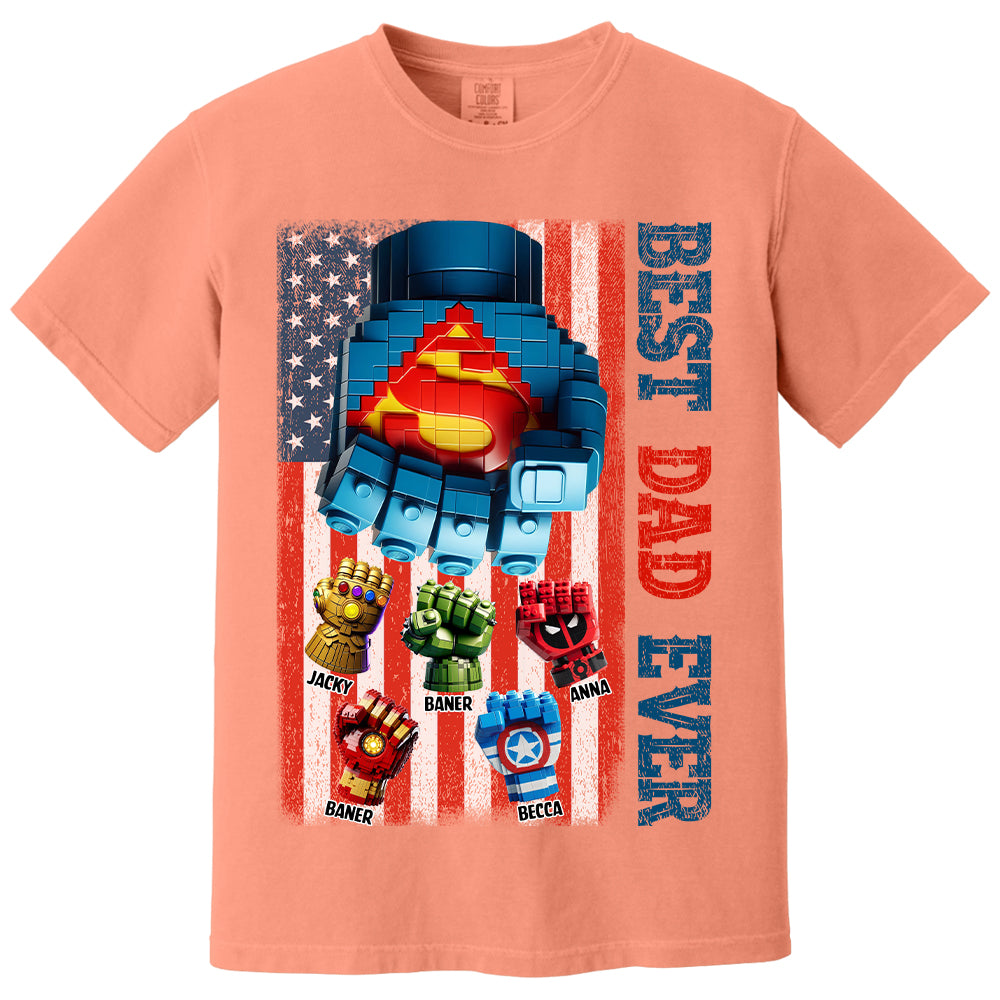 Best Dad Ever - Personalized Shirt Gift For Dad Tu20