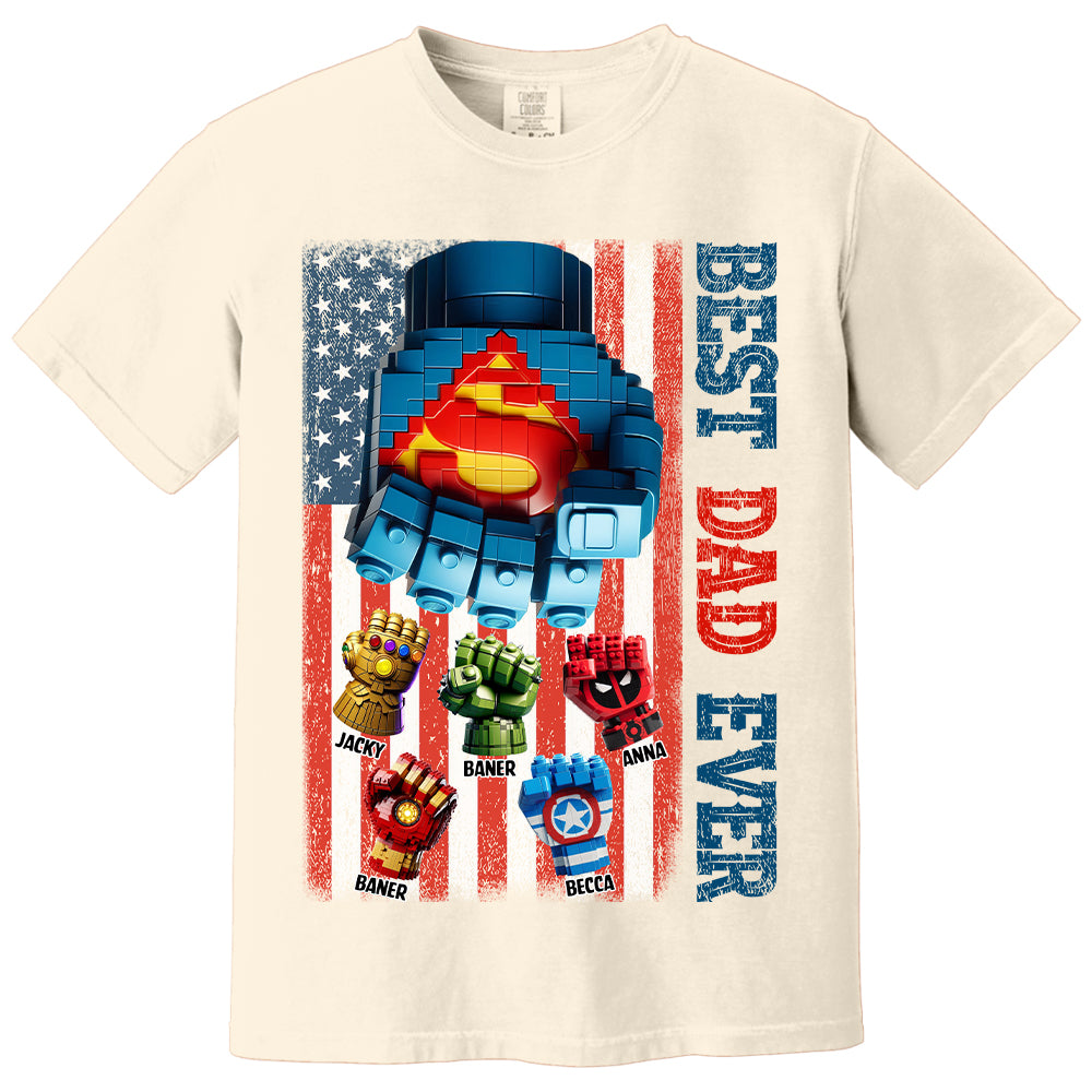 Best Dad Ever - Personalized Shirt Gift For Dad Tu20