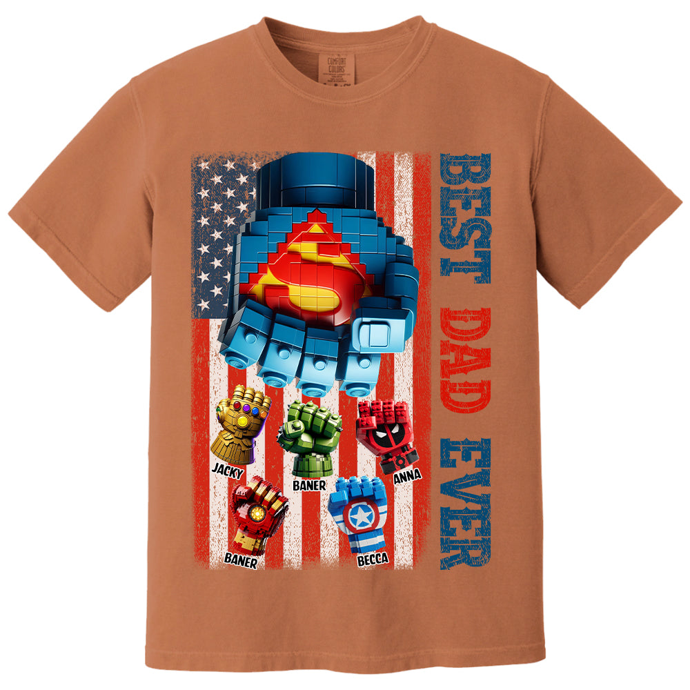 Best Dad Ever - Personalized Shirt Gift For Dad Tu20