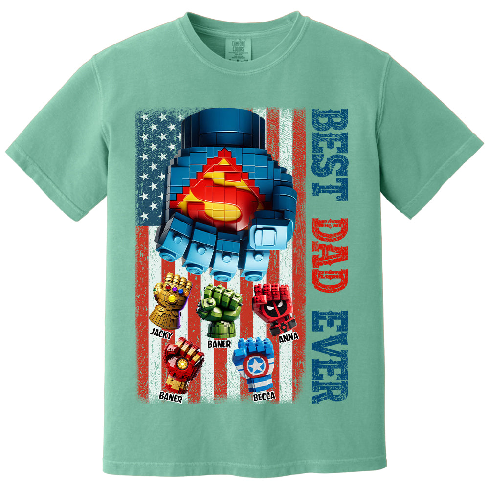 Best Dad Ever - Personalized Shirt Gift For Dad Tu20