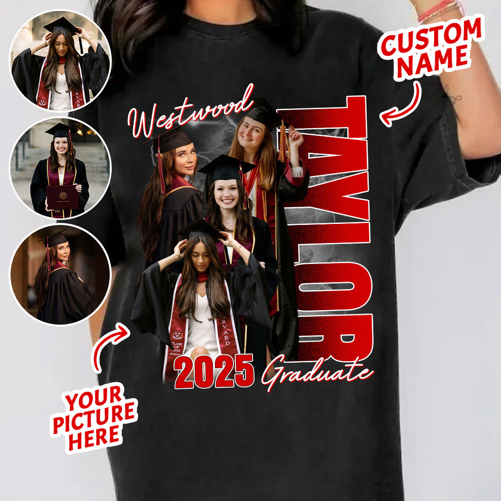 Custom Photo Family Graduation 2025 Shirt - N3005 VH01