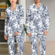Chinoiserie Toile Dog Mom - Personalized Long Pajamas Set Pt99