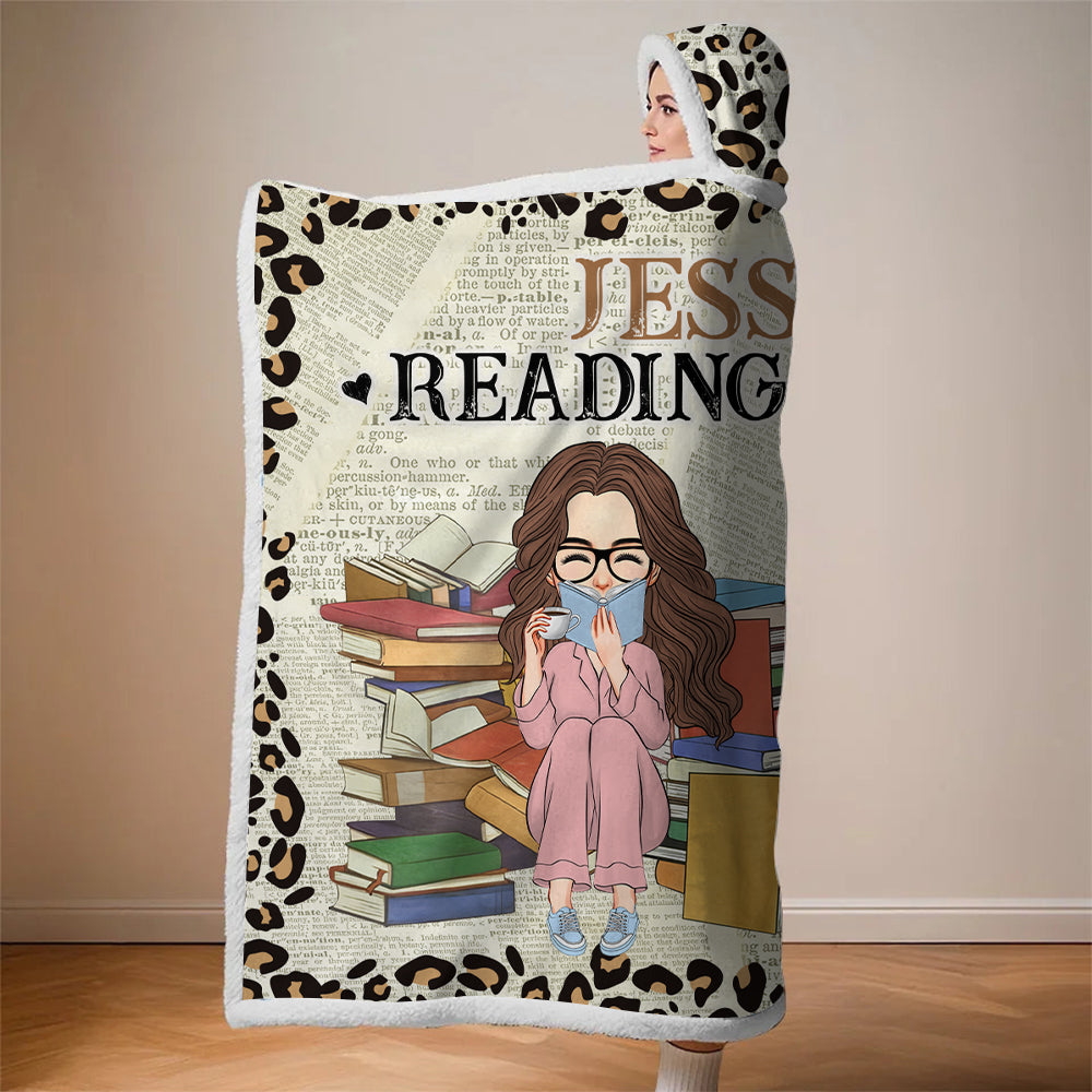 My Reading Blanket - Personalized Wearable Blanket Hoodie TU20