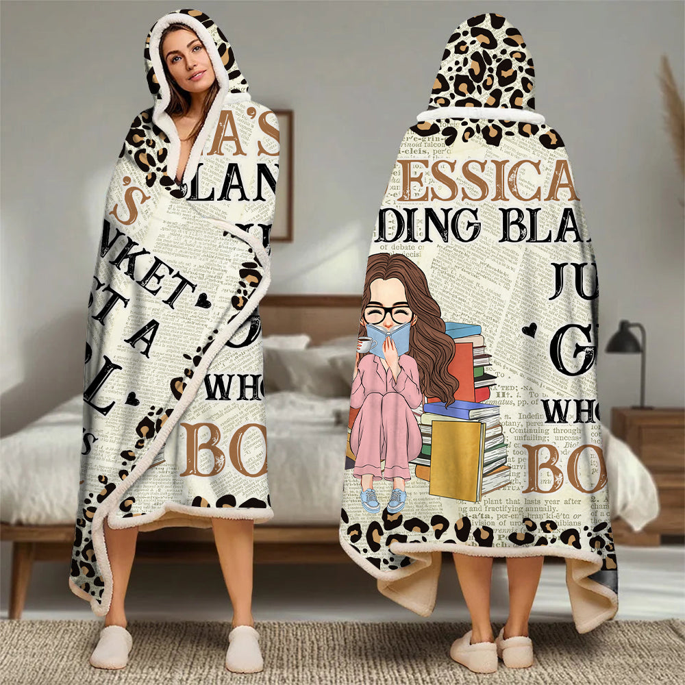 My Reading Blanket - Personalized Wearable Blanket Hoodie TU20