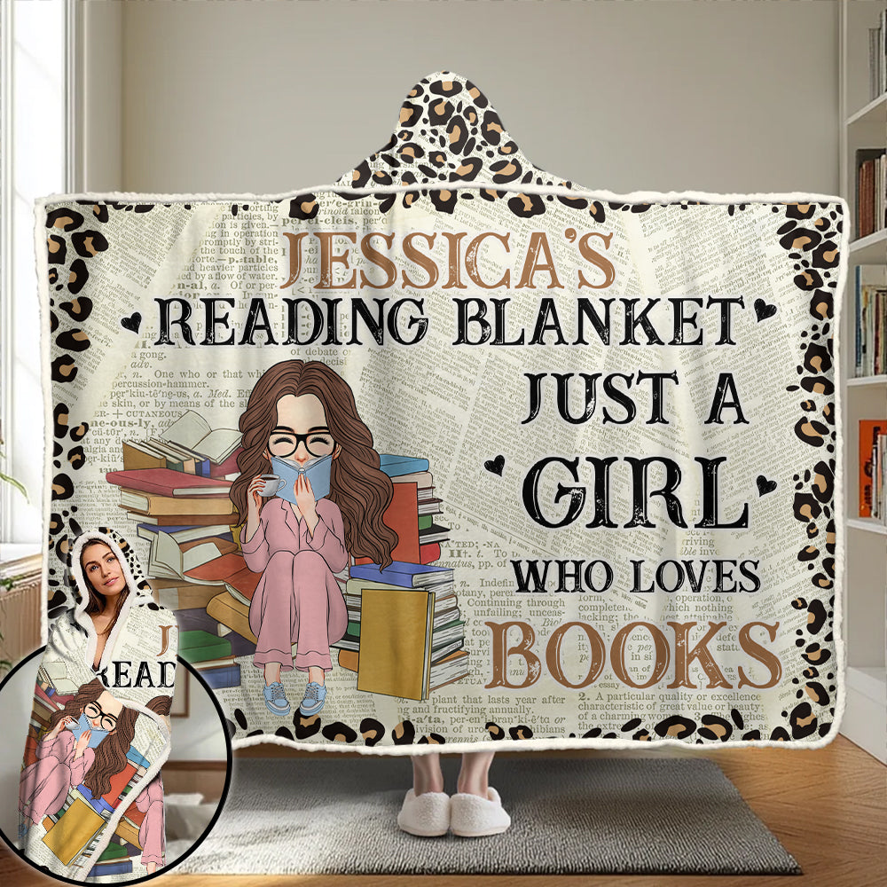 My Reading Blanket - Personalized Wearable Blanket Hoodie TU20
