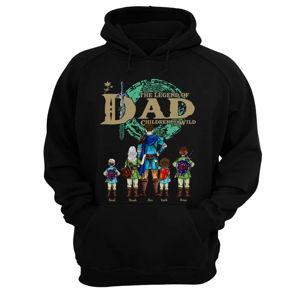 Custom The Legend of Dad Children Of The Wild Shirt - Best Dad Ever - Father's Day Personalized Shirt