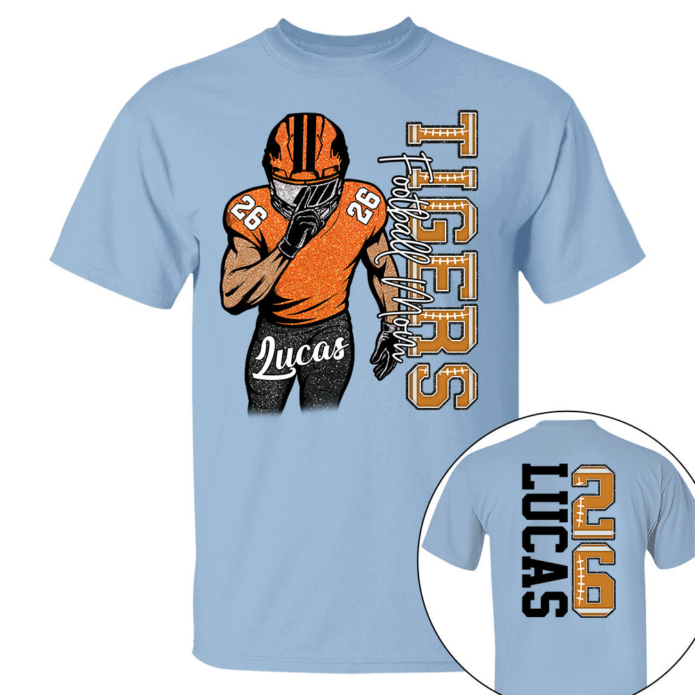 Custom Football Game Day Football Shirt Gift For Football Lovers - Personalized Gift For Football Player Na02 Li29