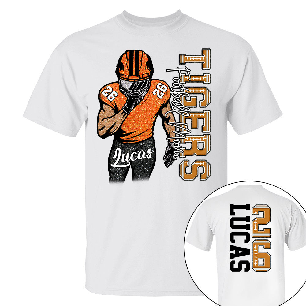 Custom Football Game Day Football Shirt Gift For Football Lovers - Personalized Gift For Football Player Na02 Li29