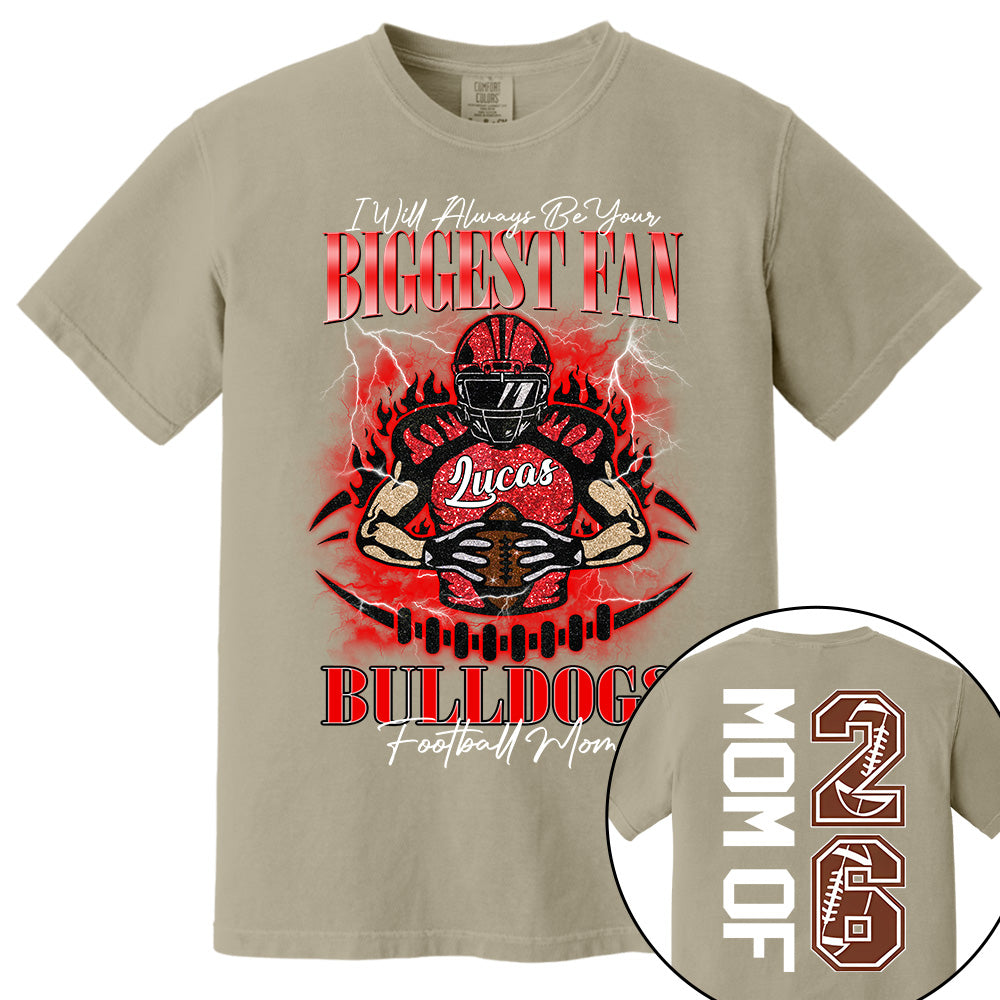I'll Always Be Your Biggest Fan, Personalized Shirt, Custom gift for Gameday Football Family MI209 Vh01