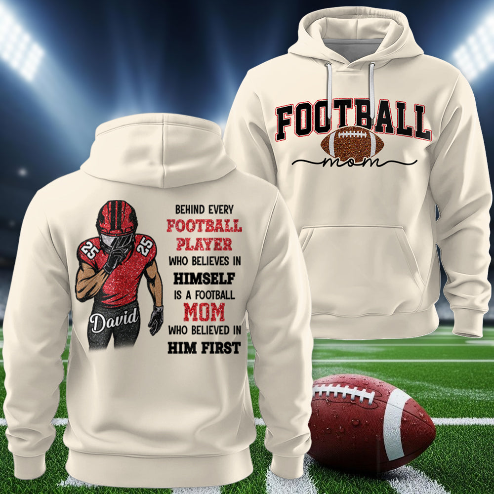 Football Mom - Behind Every Baseball Player Shirt - Personalized Shirt For Baseball Family T1807