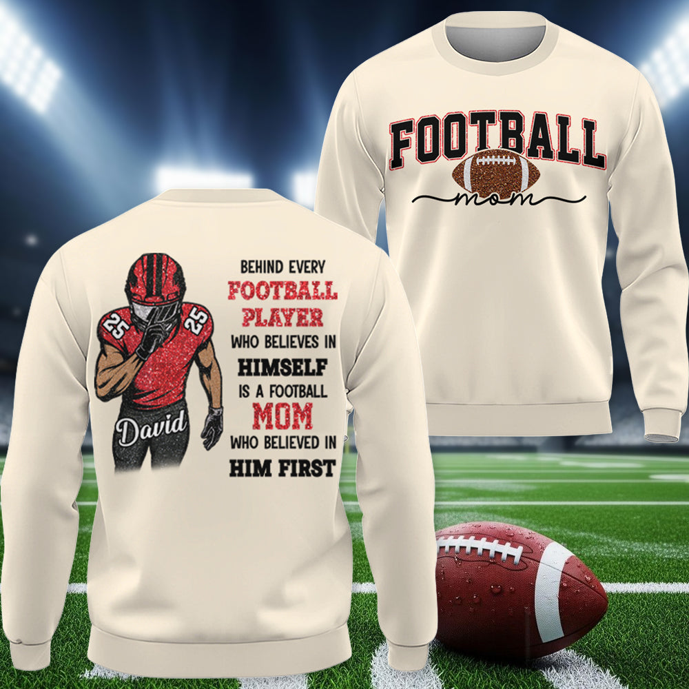 Football Mom - Behind Every Baseball Player Shirt - Personalized Shirt For Baseball Family T1807