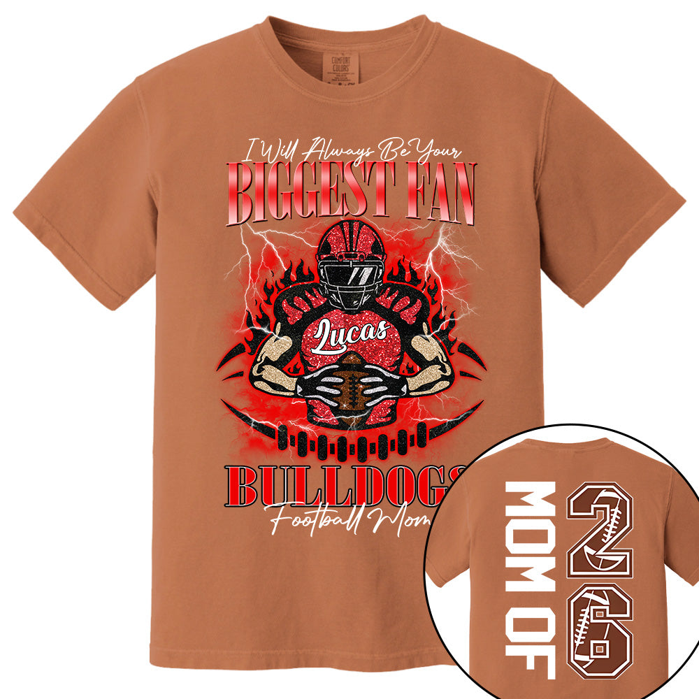 I'll Always Be Your Biggest Fan, Personalized Shirt, Custom gift for Gameday Football Family MI209 Vh01