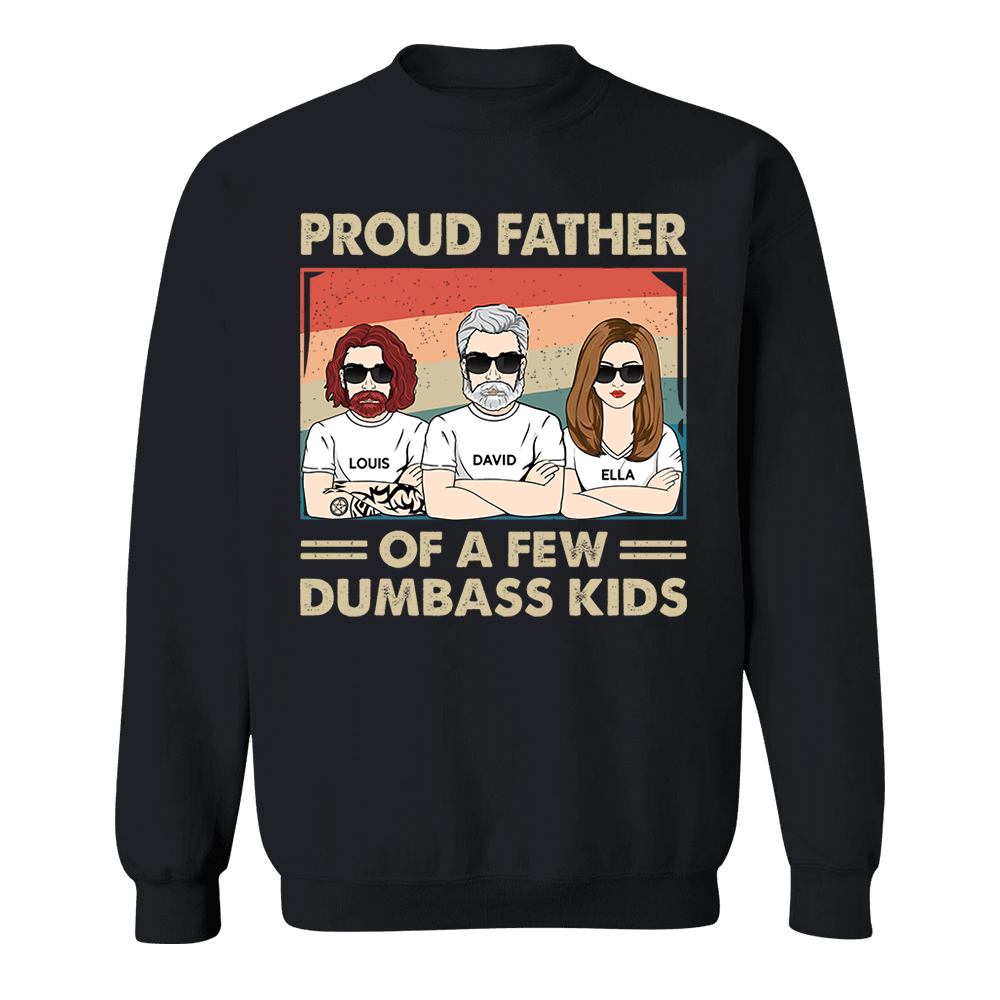 Proud Father Of A Few Kids - Funny Gift For Mom, Mother, Grandma - Personalized T-Shirt