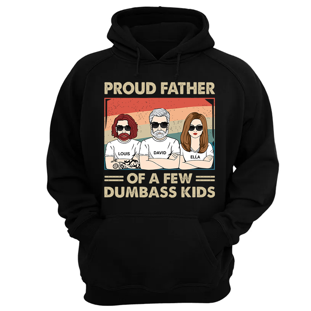 Proud Father Of A Few Kids - Funny Gift For Mom, Mother, Grandma - Personalized T-Shirt