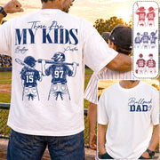 Ballpark Dad Those Are My Kids Personalized Baseball Softball Dad Shirt Custom Sports Family Gift T1807 Hv01