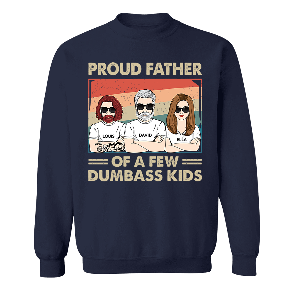 Proud Father Of A Few Kids - Funny Gift For Mom, Mother, Grandma - Personalized T-Shirt