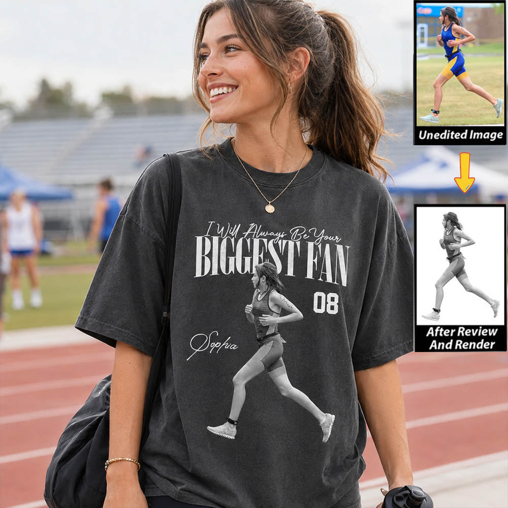 I'll Always Be Your Biggest Fan - Washed Tee Retro Bootleg Shirt For Runner T1807