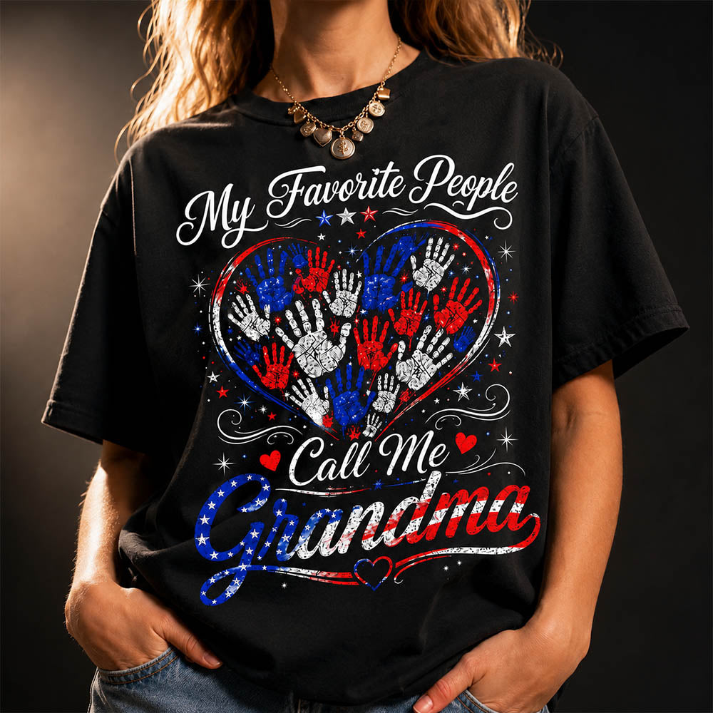 Personalized My Favorite People Call Me Grandma 250 Years American Shirt
