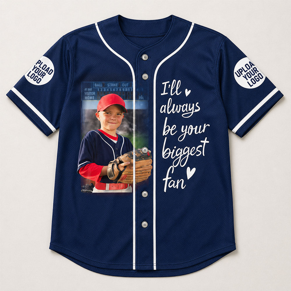 Custom Photo Baseball Game Day Baseball Jersey Gift For Baseball Lovers - Personalized Gift For Baseball Player K1702