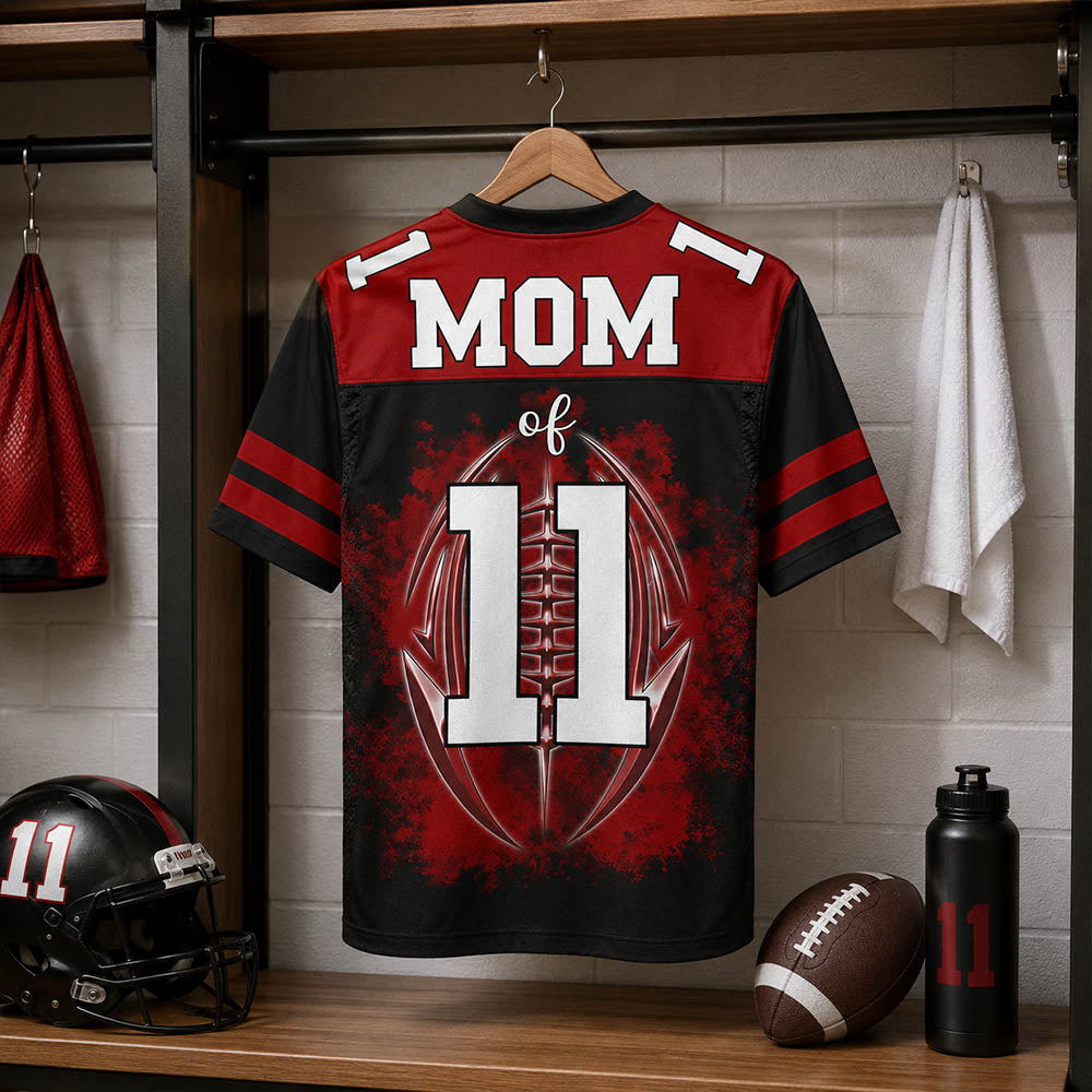 Custom Photo Football Jersey Shirt For Football Family Game Day Shirt H2511