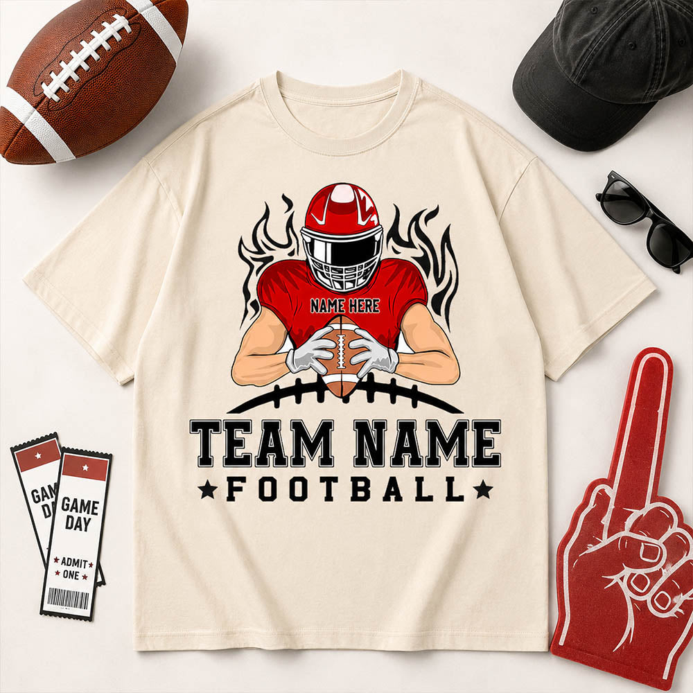 Personalized American Football Team Shirt - Football GameDay Custom Shirt