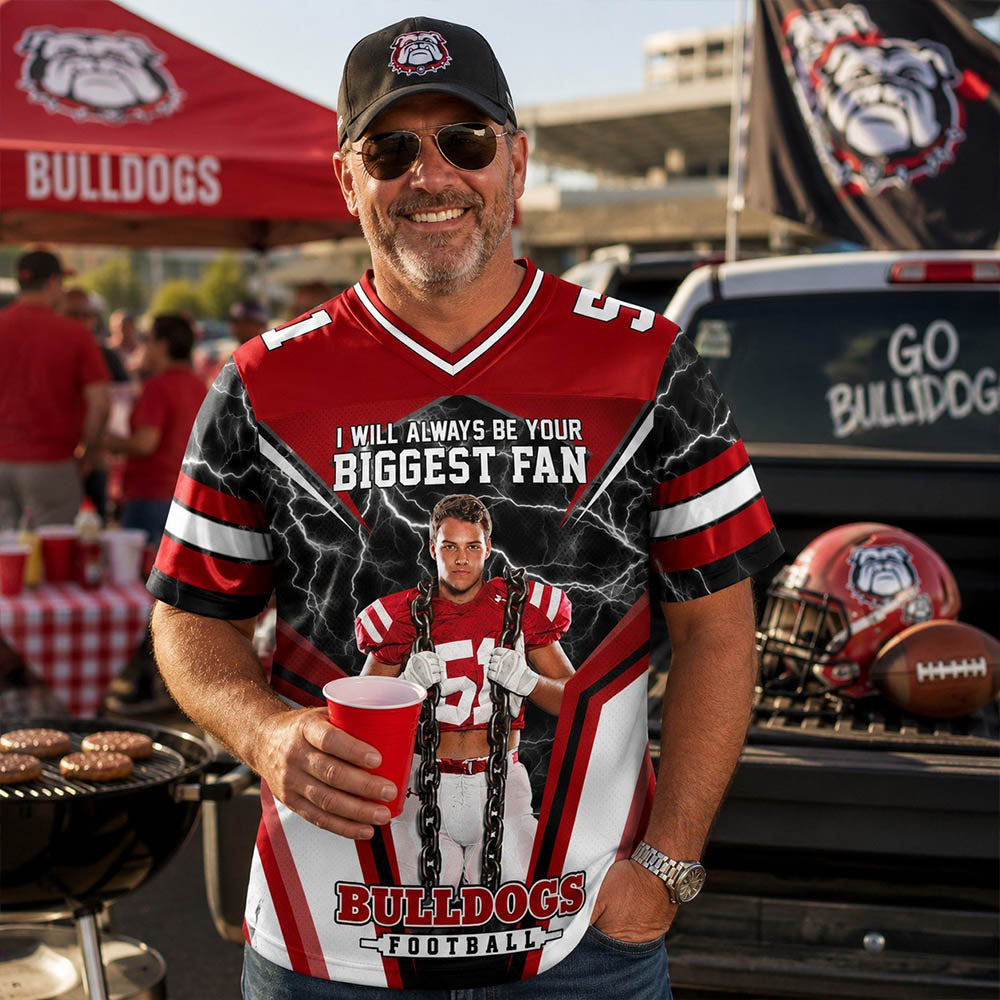 I Will Always Be Your Biggest Fan Personalized All Over Print Football Jersey For Football Mom Grandma Sport Family H2511