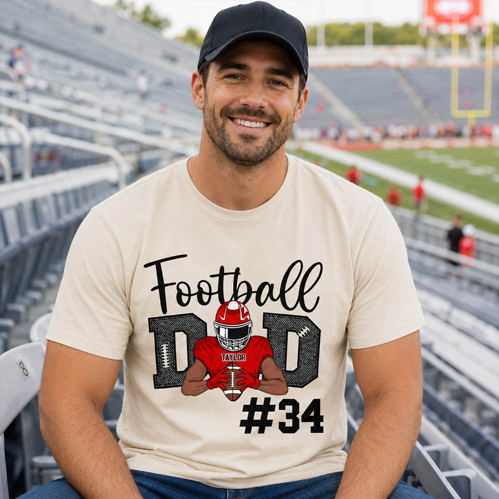 American Football Mom Team Shirt - Personalized Football Mom Shirts