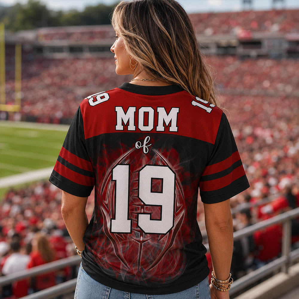 Custom Photo Football Jersey Shirt For Football Family GameDay Shirt