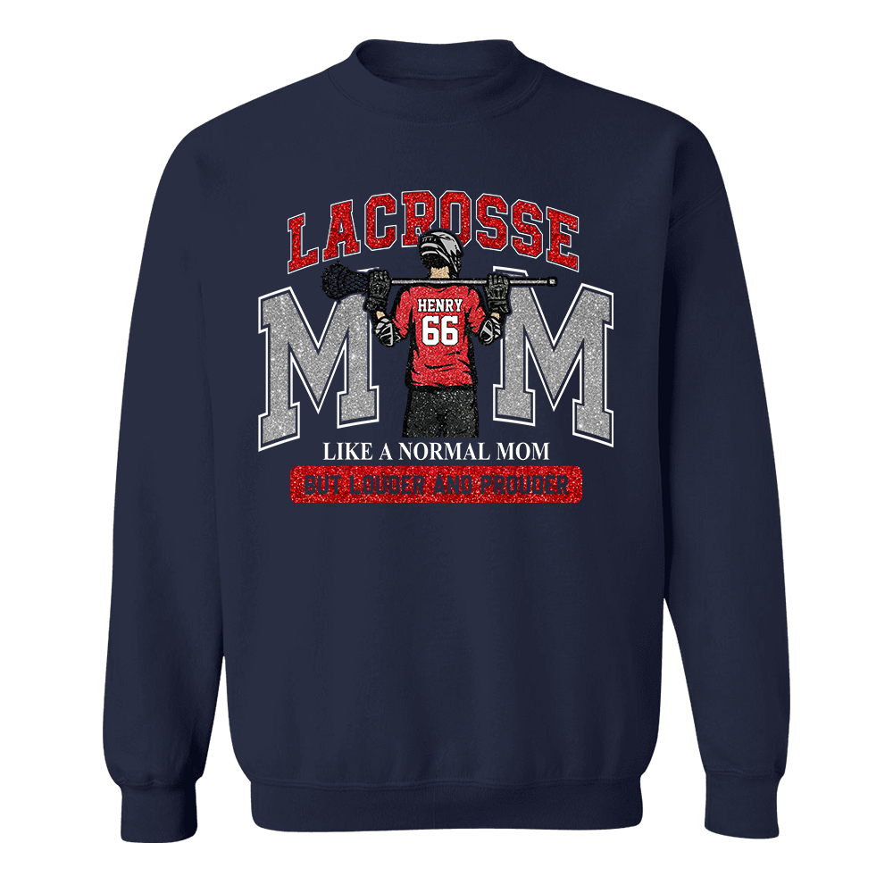 Personalized Lacrosse Mom Shirt, Custom Lacrosse Sports Mom Nickname Shirt, Gift For Sports Family T1807 TH23
