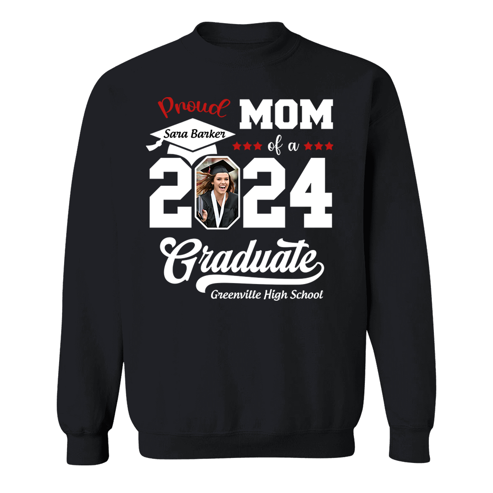 Proud of a 2025 Graduate Shirt, Custom Photo For Family