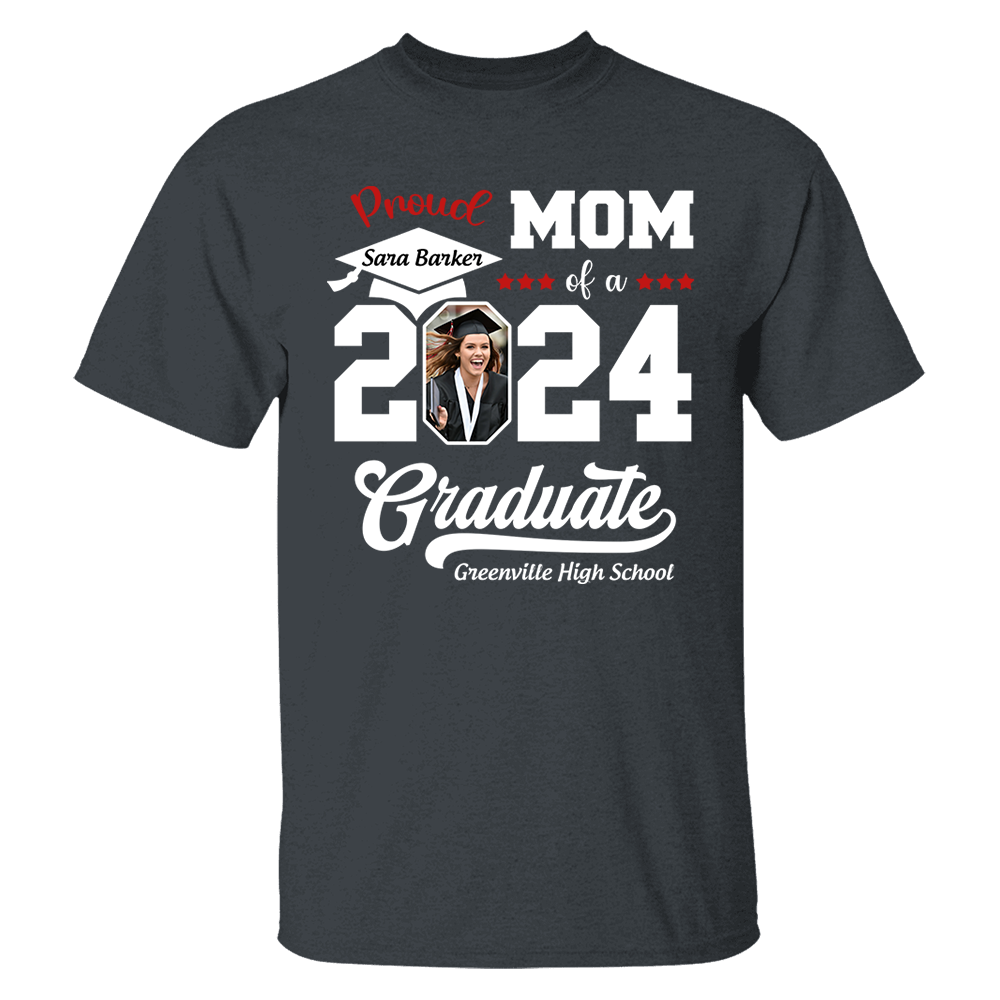 Proud of a 2025 Graduate Shirt, Custom Photo For Family