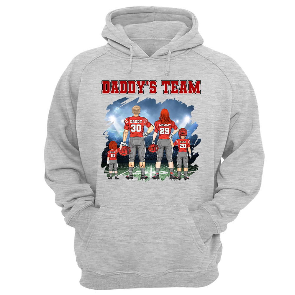 Custom Daddy's Team Personalized Shirt - Game Day Personalized Shirt Custom Team Name