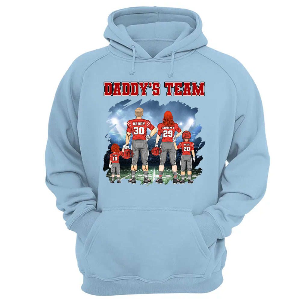 Custom Daddy's Team Personalized Shirt - Game Day Personalized Shirt Custom Team Name