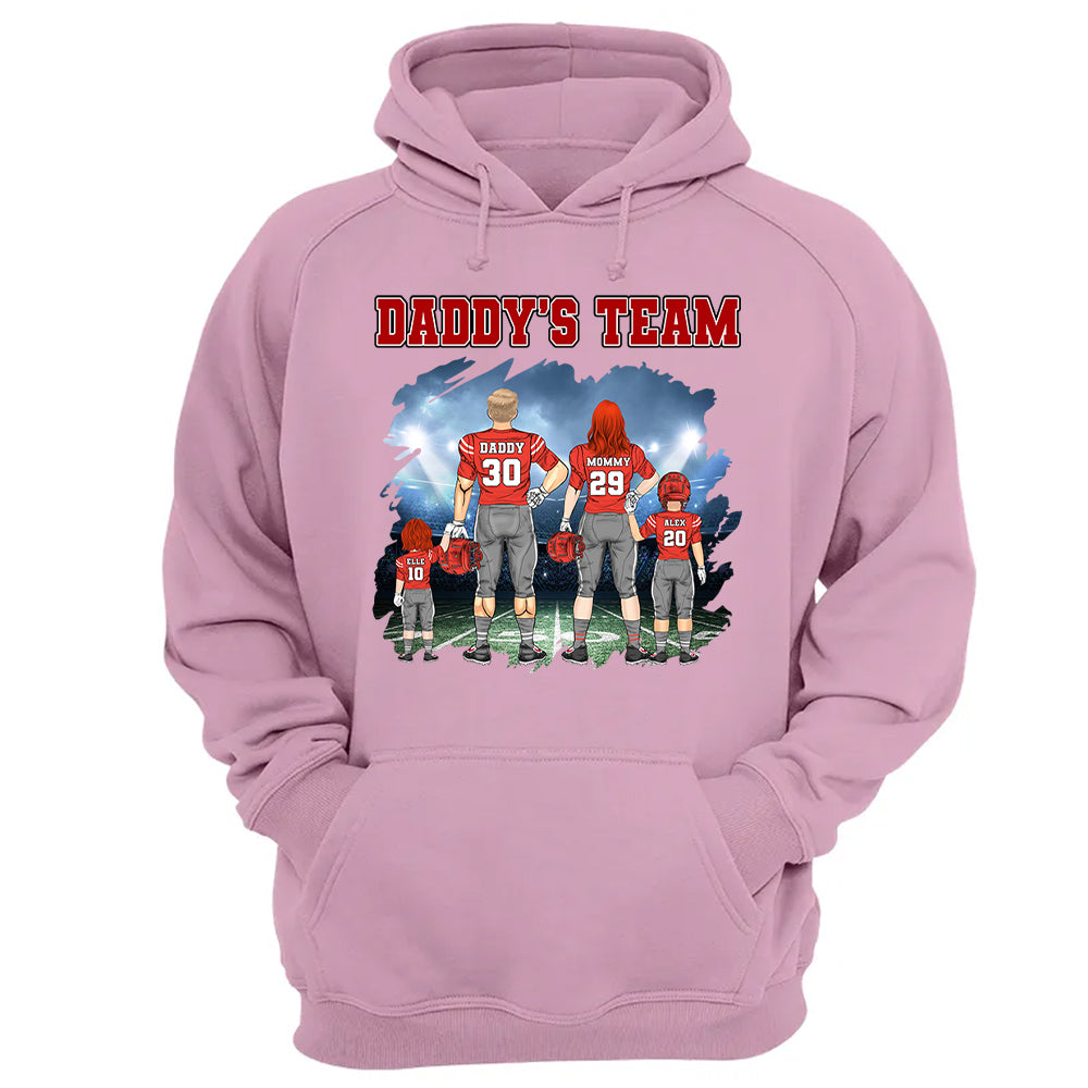 Custom Daddy's Team Personalized Shirt - Game Day Personalized Shirt Custom Team Name
