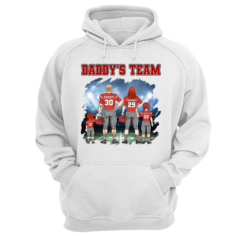 Custom Daddy's Team Personalized Shirt - Game Day Personalized Shirt Custom Team Name