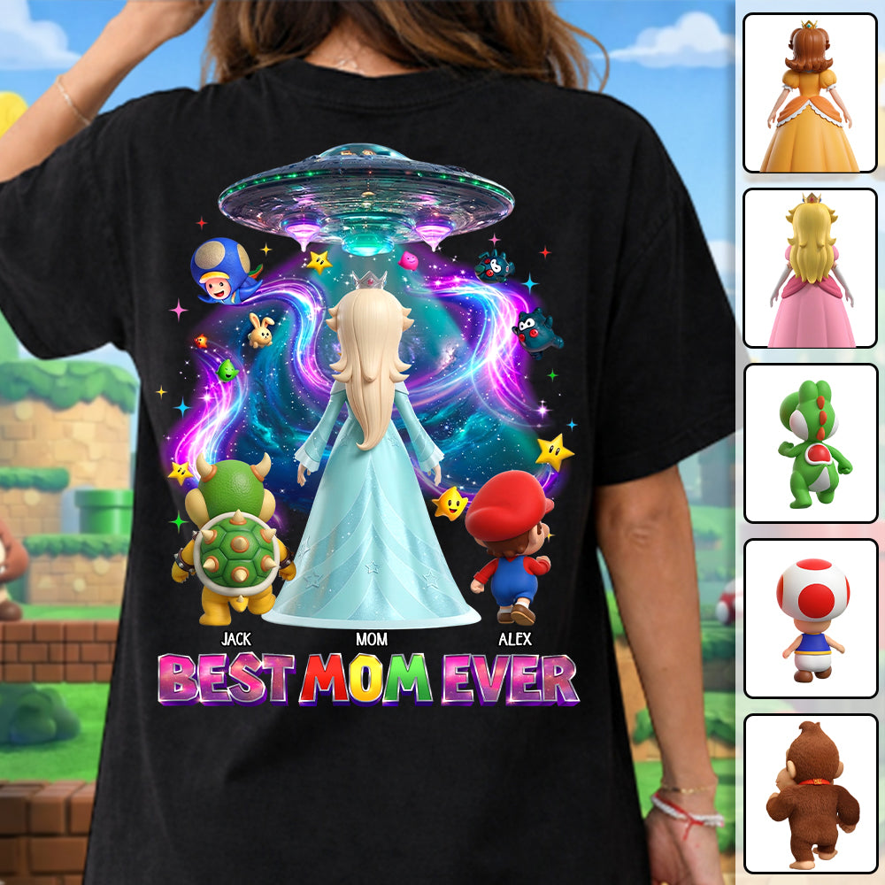 Galaxy Space Super Mommio Custom Shirt, Gift For Mom L0411 