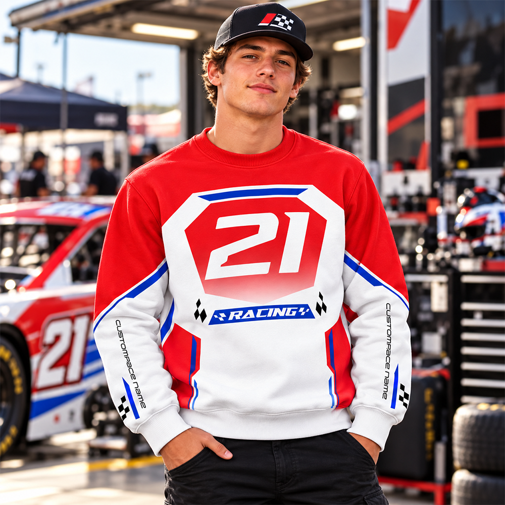 Custom Photo Race Car Hoodie Shirt - Personalized Hoodie Shirt For Racing Fan A2110 Hv01