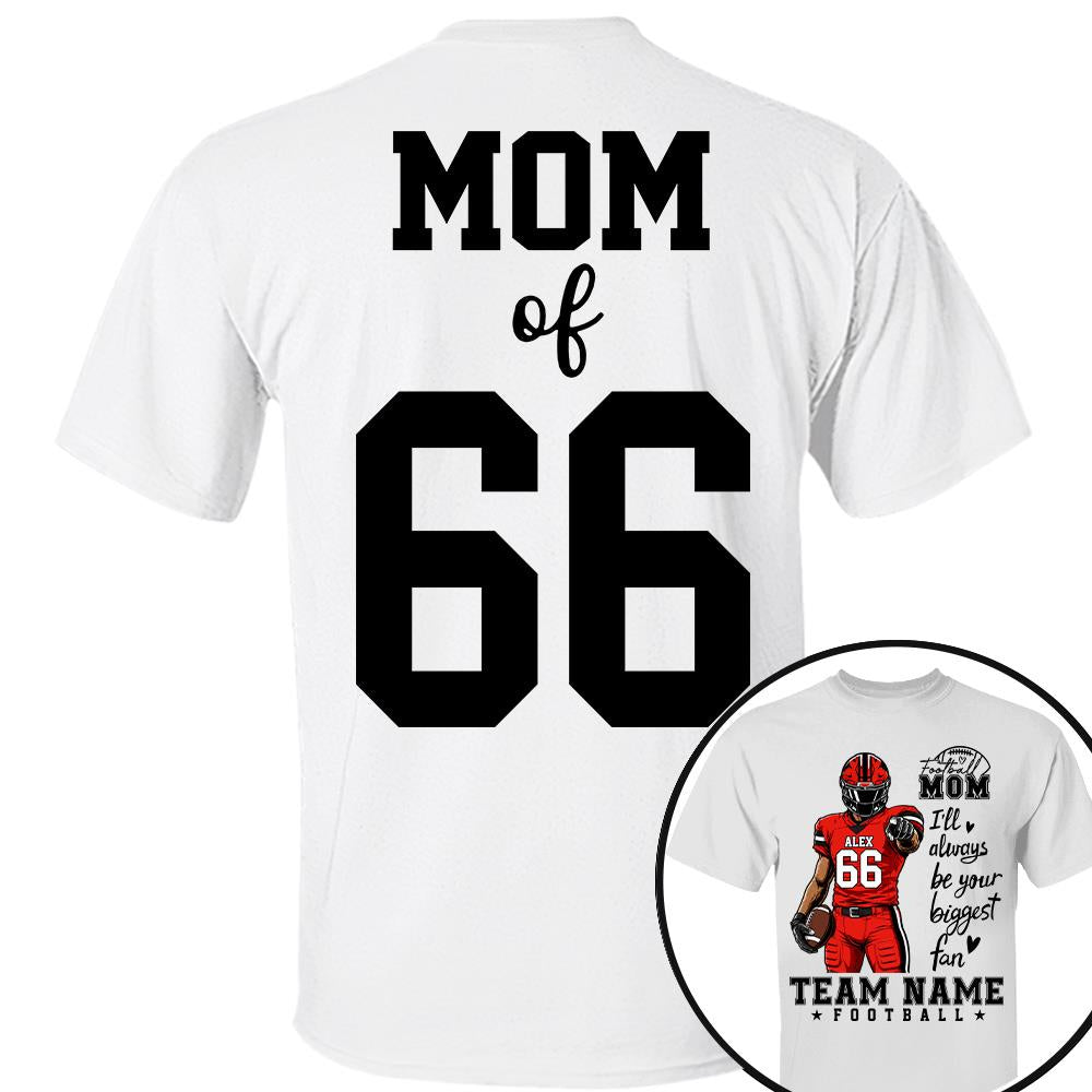 Personalized American Football Mom Shirt - Football GameDay Custom Shirt For Mom, Dad, Family Nh00