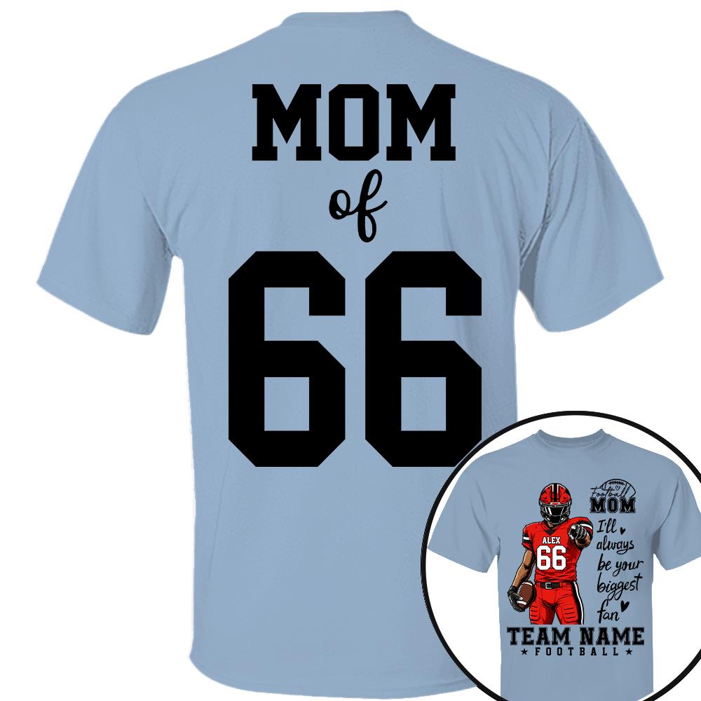 Personalized American Football Mom Shirt - Football GameDay Custom Shirt For Mom, Dad, Family Nh00