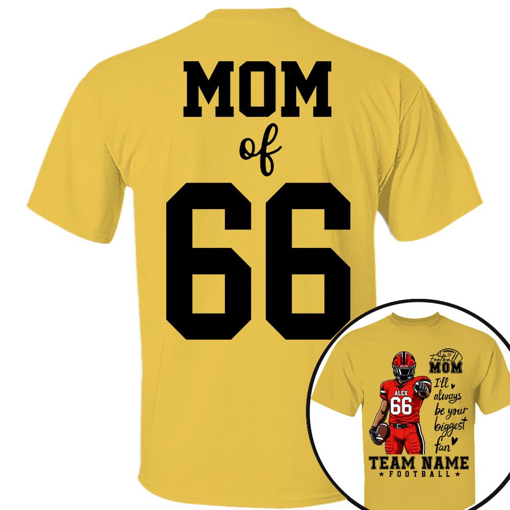 Personalized American Football Mom Shirt - Football GameDay Custom Shirt For Mom, Dad, Family Nh00