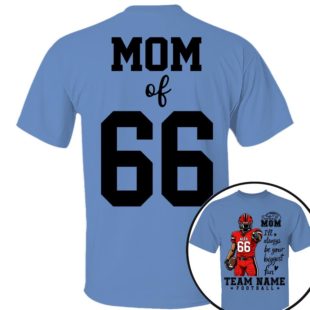 Personalized American Football Mom Shirt - Football GameDay Custom Shirt For Mom, Dad, Family Nh00