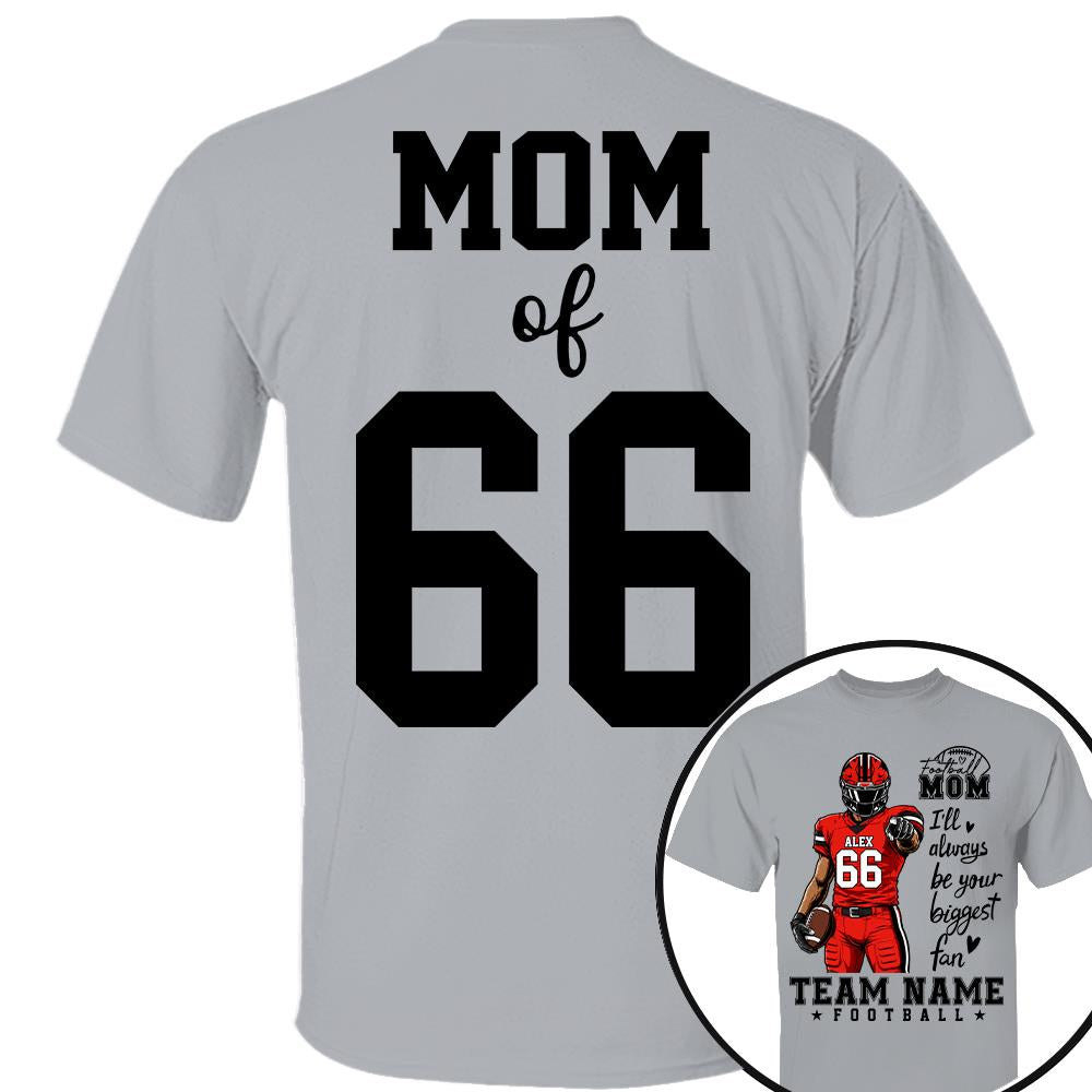 Personalized American Football Mom Shirt - Football GameDay Custom Shirt For Mom, Dad, Family Nh00