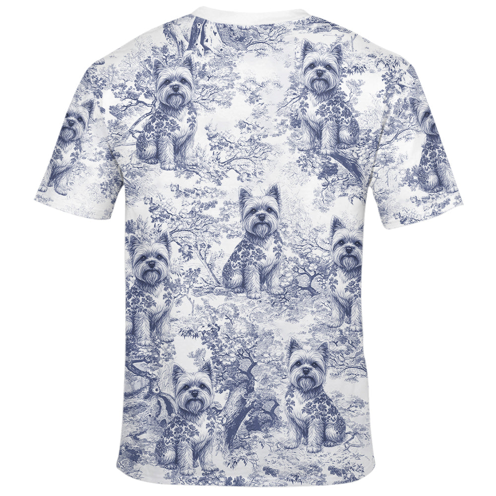 Custom A Girl and Her Dog a Bond That Cant Be Broken Style Gift Toile De Jouy Chinoiseries, Personalized All Over Print Shirt Hv01