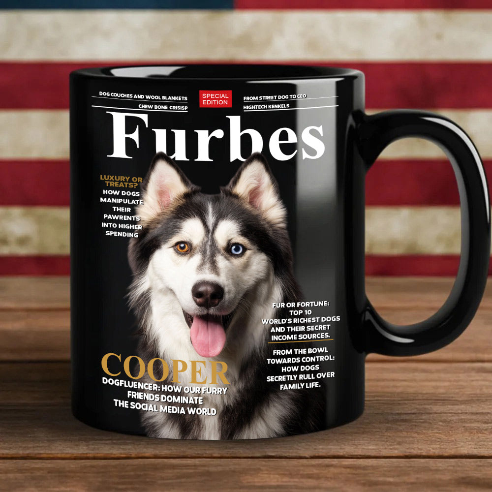 Furbes - Custom Photo Dog Mug - Gift For Dog Lover T1807 Li29
